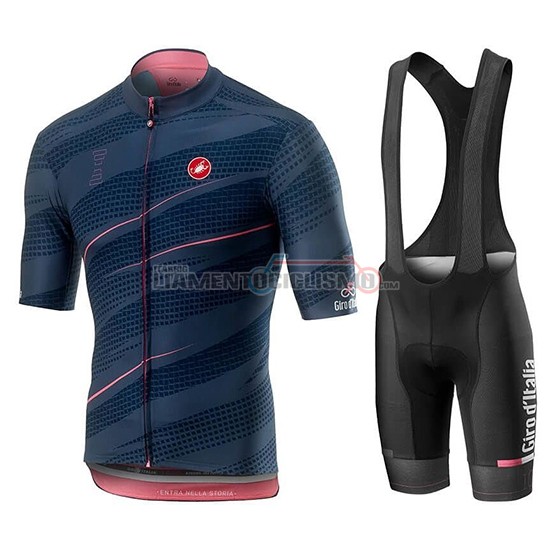 Abbigliamento Ciclismo Giro d'Italia Manica Corta 2019 Spento Blu